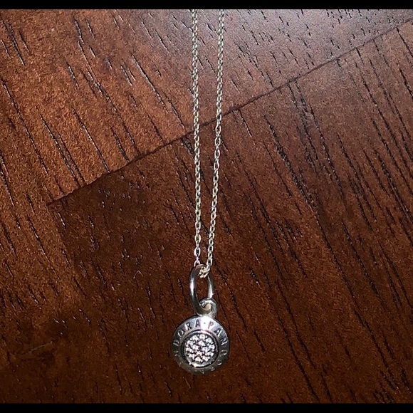 Auth. Pandora Signature Pave CZ Dangle Charm NWOT - Picture 3 of 7
